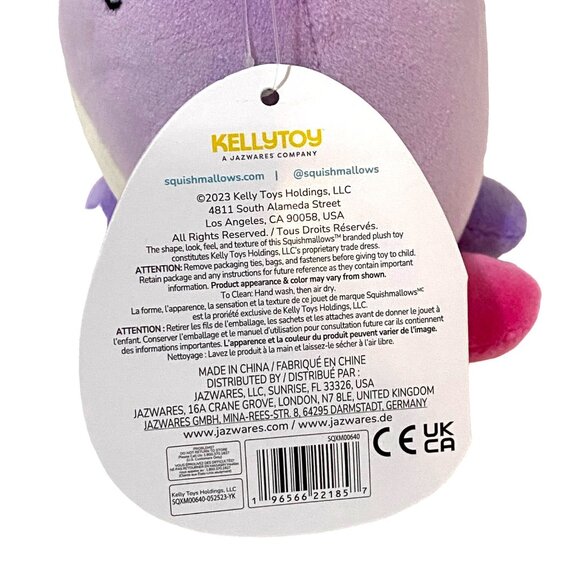 Squishmallows Christmas Santa Beula the Octopus 5" Holiday Stuffed Animal 2023 - Picture 3 of 6